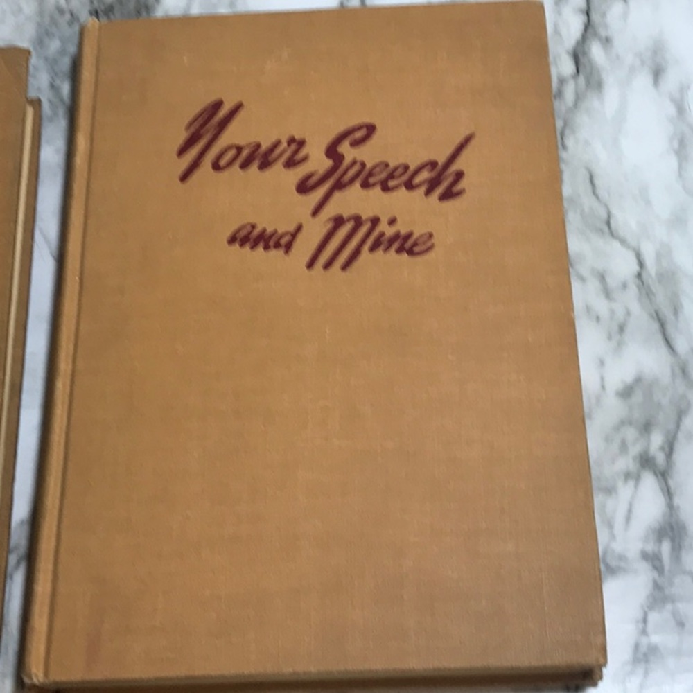 3 vintage from the 1940s Speech books hardcover Speech for all Your Speech - Picture 3 of 11